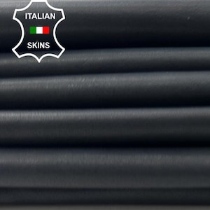 DARK GREY NAKED Soft Italian Lambskin Sheep Lamb Leather pack 6 hides total 40sqf 0.7mm #C5698