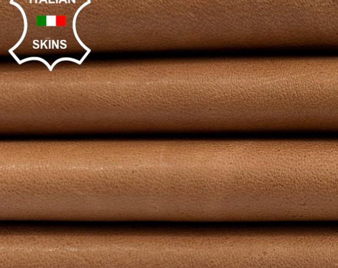 NATURAL WHEAT LIGHT Tan Naked Vegetable Tan Soft Italian Lambskin Sheep Lamb leather hide hides skin skins 9+sqf 0.8mm #C4000