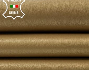 ECRU PEARLIZED Thick Soft Italian Lambskin Sheep Lamb leather hide hides skin skins 8sqf 1.2mm #C4464