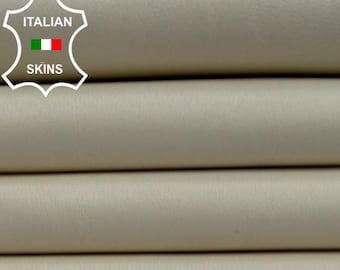 BUTTER LIGHT IVORY Naked Soft Italian Lambskin Sheep Lamb leather hide hides skin skins 6sqf 0.7mm #C5301