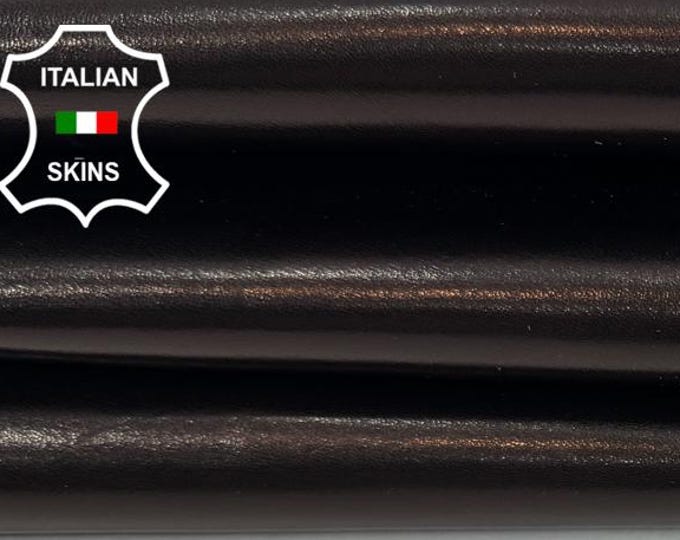 Free FedEx & Duties - VERY DARK BROWN Full Grain Aniline Italian Goat leather skin 4+sqf 0.8mm #Z566