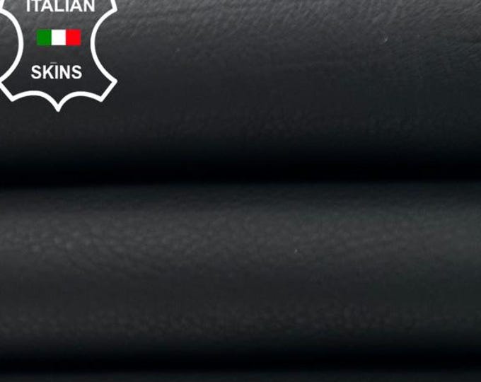 CHARCOAL BLACK Soft Italian Calfskin Cow Baby Calf leather hide hides skin skins 5sqf 0.9mm #C5290