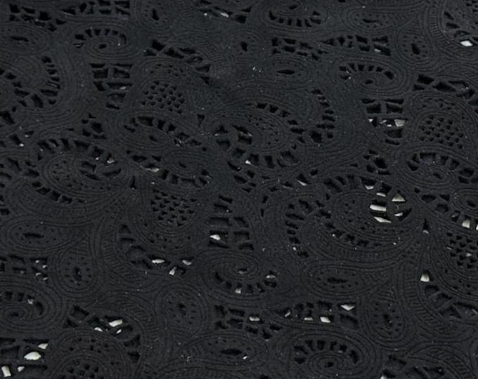 BLACK LASER Engraved Soft Italian Lambskin Sheep Lamb leather hide hides skin skins 2+sqf 1.0mm #C5094