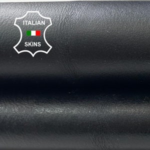 DOUBLE FACE BLACK Crinkled On Wine Backside Thick Italian Goatskin Goat Leather hide hides skin skins 5sqf 1.1mm #C2261