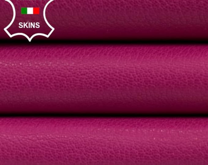 HOT PINK ROUGH Thick Soft Italian Goatskin Goat leather hide hides skin skins 4sqf 1.1mm #C5963