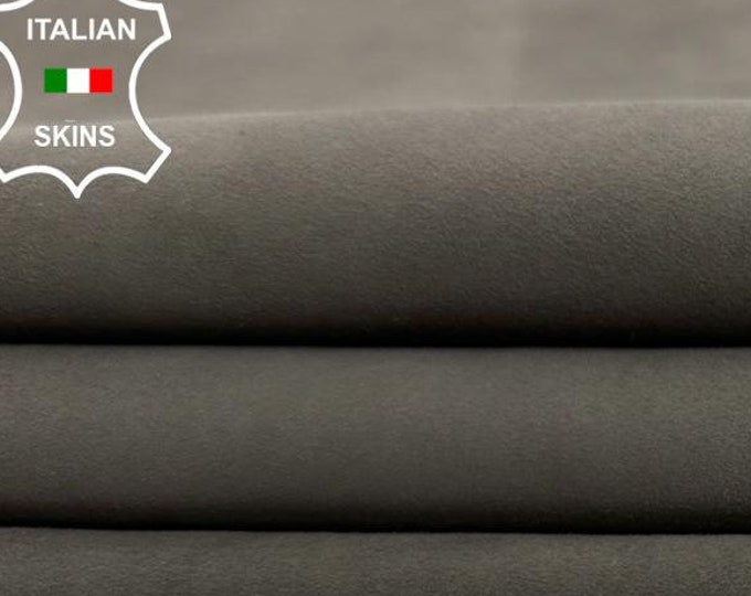 WALNUT GREYISH BROWN Suede Soft Italian Lambskin Sheep Lamb Leather hide hides skin skins 5sqf 0.8mm #C3339