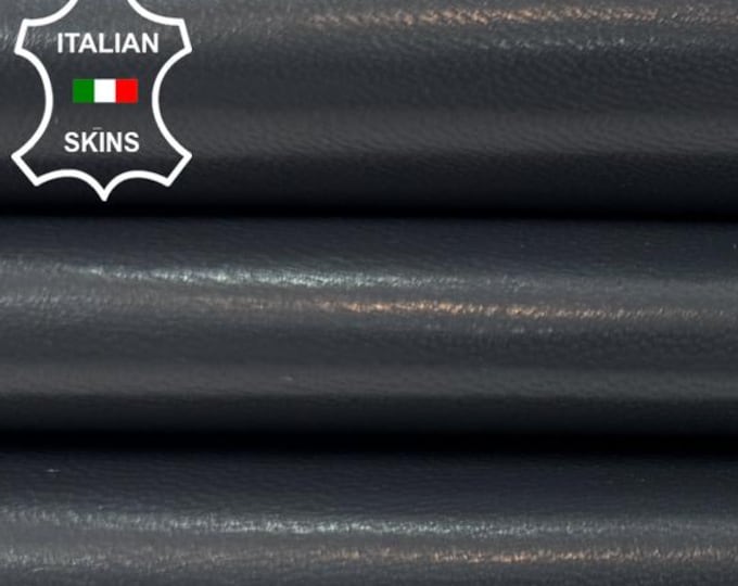 Delivered Duty Paid-GREY SEMI GLOSS Tomaia Strong Italian Goat leather skin 3sqf 0.8mm #C6988