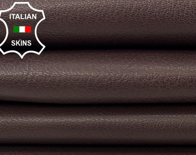 DARK BROWN ROUGH Vegetable tan Thick Italian Goat leather 3+sqf 1.1mm #C7512