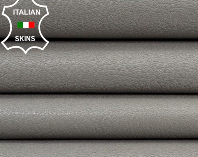 GREY ROUGH VEGETABLE Tan Italian Goatskin Goat Leather pack 2 skins total 4sqf 1.0mm #C7524