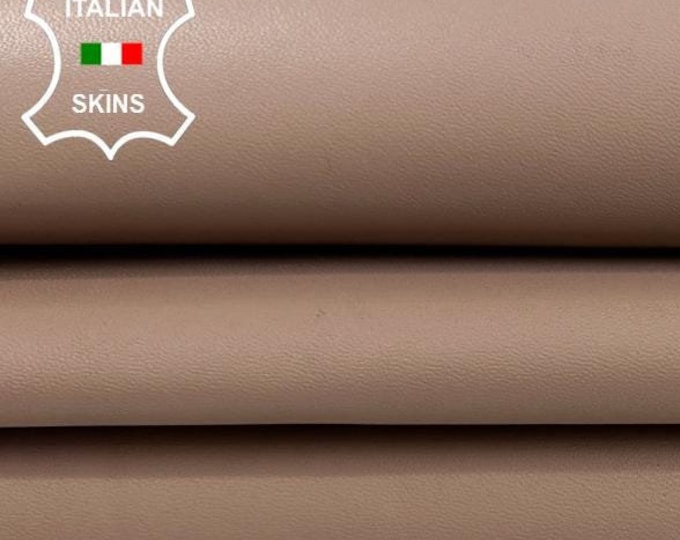 DARK NUDE Italian Goatskin Goat Leather pack 2 hides skins total 10sqf 0.8mm #C2983
