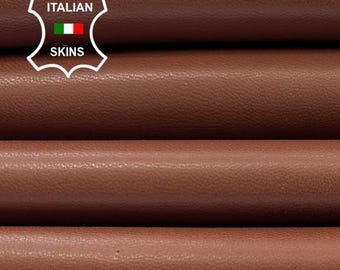 MEDIUM BROWN Soft Italian Lambskin Sheep Lamb leather hide hides skin skins 7sqf 1.0mm #C4228