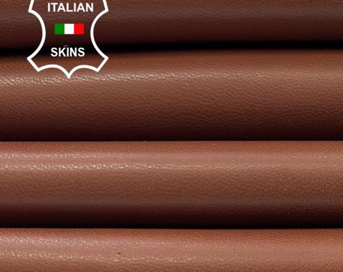 MEDIUM BROWN Soft Italian Lambskin Sheep Lamb leather hide hides skin skins 7sqf 1.0mm #C4228