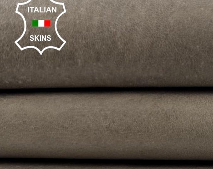 WALNUT BROWN Vegetable Tan Vintage Look Italian Lambskin Sheep Lamb leather hide hides skin skins 5+sqf 0.8mm #C6278