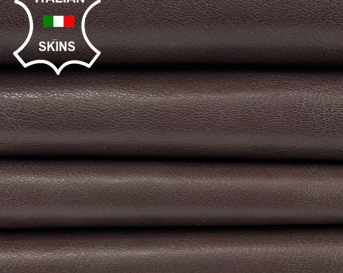 BROWN STONE Italian Goatskin Goat Leather pack 2 hides skins total 7+sqf 0.8mm #C3344