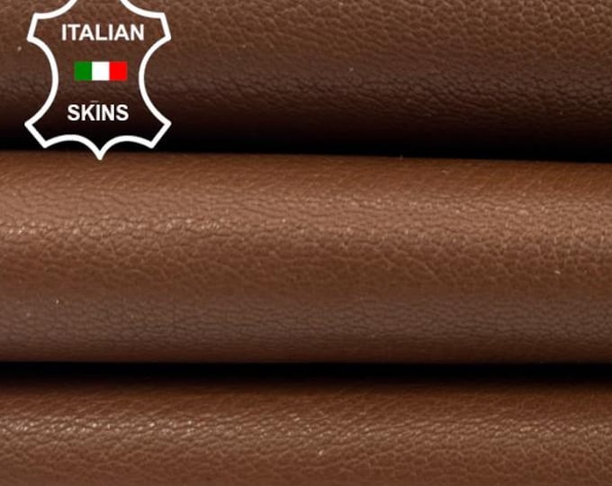 MEDIUM BROWN Rough Thick Italian Goatskin Goat leather hide hides skin skins 3+sqf 1.1mm #C5616
