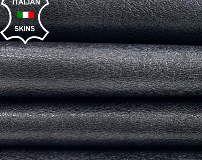 GREY GUNMETAL PEARLIZED Distressed Rough Italian Goatskin Goat leather pack 2 hides skins total 9sqf 1.0mm #C3920