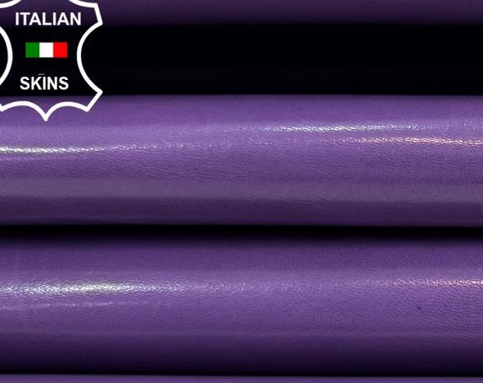 PURPLE SHINY VEGETABLE Tan Tomaia Italian Goat Leather pack 2 skins total 6+sqf 0.8mm #C7221