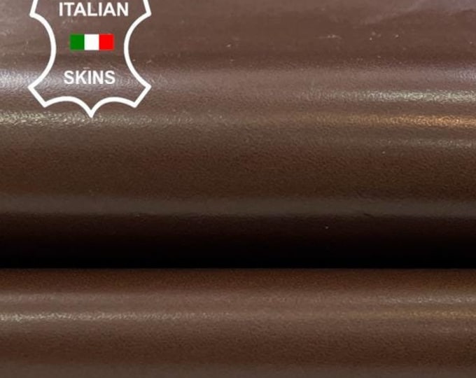 CHESTNUT BROWN Semi Gloss Italian Goatskin Goat Leather hide hides skin skins 5+sqf 1.0mm #C1694