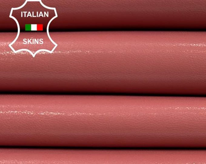 PINK SHINY Vegetable Tan Strong Italian Goatskin Goat Leather pack 2 hides skins total 7sqf 0.7mm #C4850