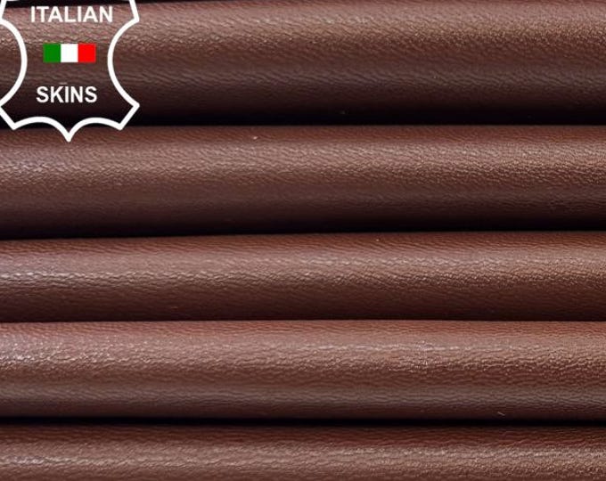 BROWN PEARLISED Italian Goat Leather pack 8 skins total 30sqf 0.9mm #C7322