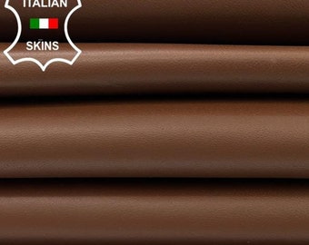BROWN BOOKBINDING Thick Italian Lambskin Lamb Sheep Leather pack 2 hides skins total 11sqf 1.2mm #C3140
