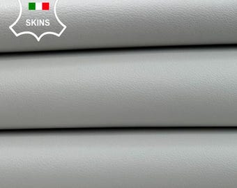ICE WHITE Italian Lambskin Sheep Lamb leather pack 2 hides skins total 11sqf 0.8mm #C5300