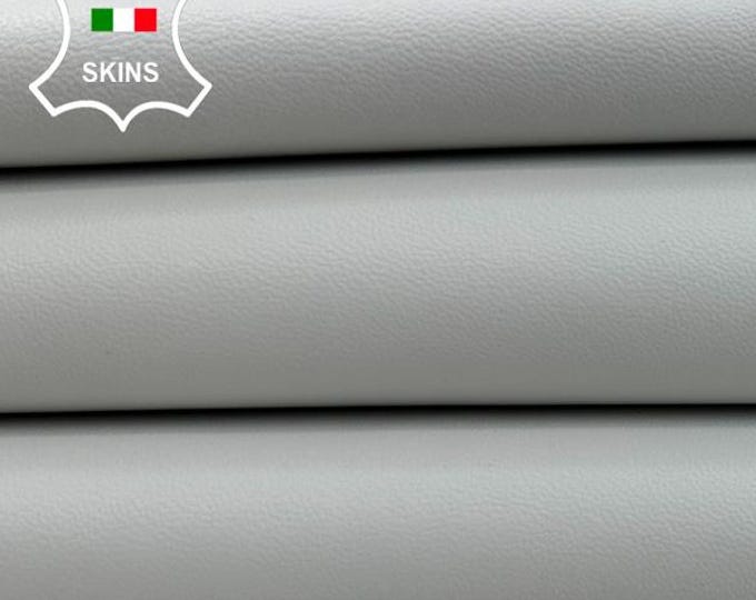 ICE WHITE Italian Lambskin Sheep Lamb leather pack 2 hides skins total 11sqf 0.8mm #C5300