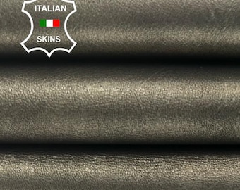 METALLIC PEWTER DISTRESSED Antiqued Italian Goatskin Goat leather hide hides skin skins 3+sqf 1.0mm #C4531