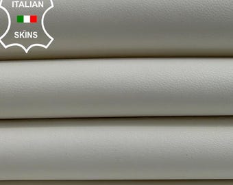 UNDYED WHITE Thick Italian Lambskin Sheep Lamb leather pack 3 hides skins total 20sqf 1.1mm #C4439