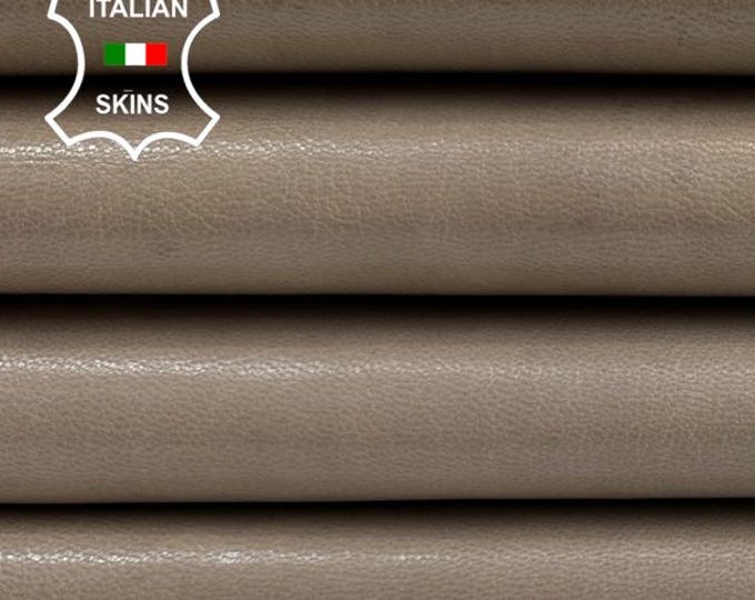 SILVER BROWN Rough Strong Italian Goatskin Goat leather pack 2 hides skins total 8+sqf 0.9mm #C4133