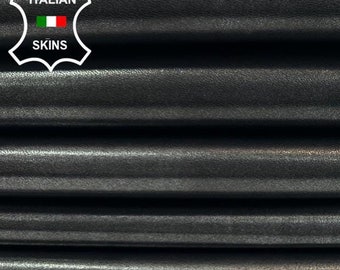 GUNMETAL DISTRESSED ANTIQUED Shiny Italian Lamb Leather pack 2 skins total 12sqf 1.0mm #C3126