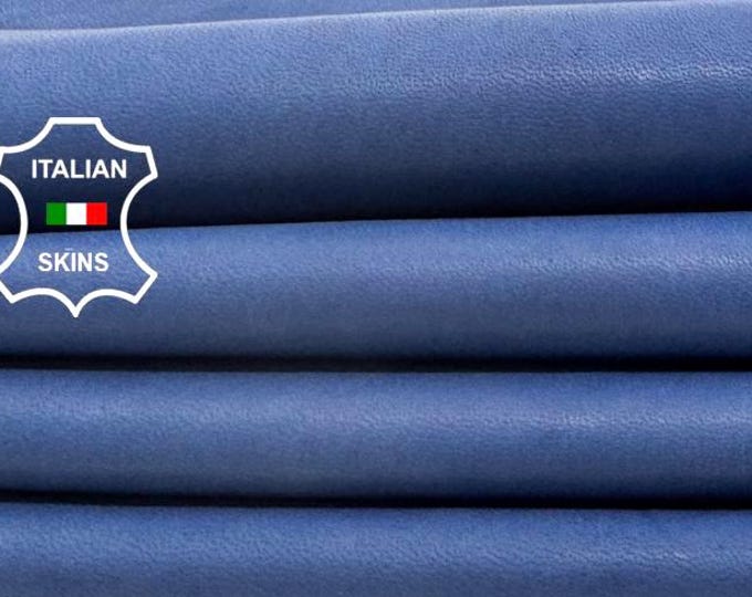 Free FedEx & Duties - NATURAL BLUE Soft Italian Lambskin Leather Skin 5+sqf 0.3mm #C7957
