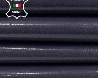 DEEP MAUVE PURPLE Shiny Italian Goatskin Goat leather pack 2 hides skins total 7+sqf 0.7mm #C3936