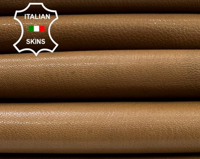 CAMEL BROWN ROUGH Thick Italian Goatskin Goat leather pack 2 hides skins total 9sqf 1.4mm #C4303
