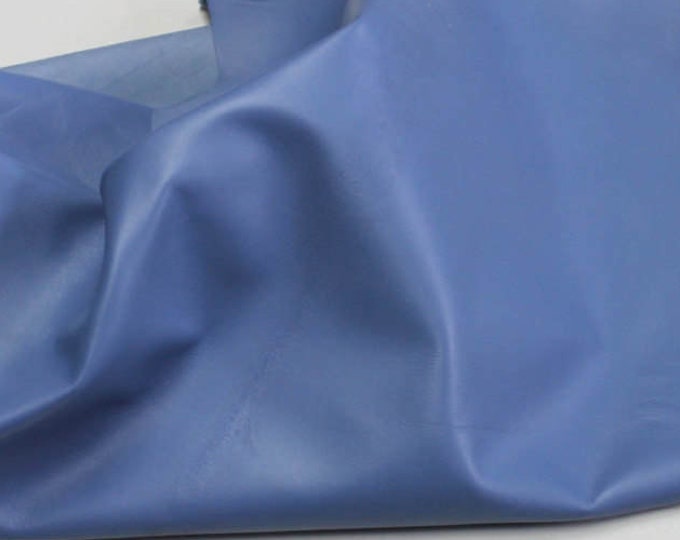 Italian lambskin leather 12 skins hides BLUE  80-90sqf
