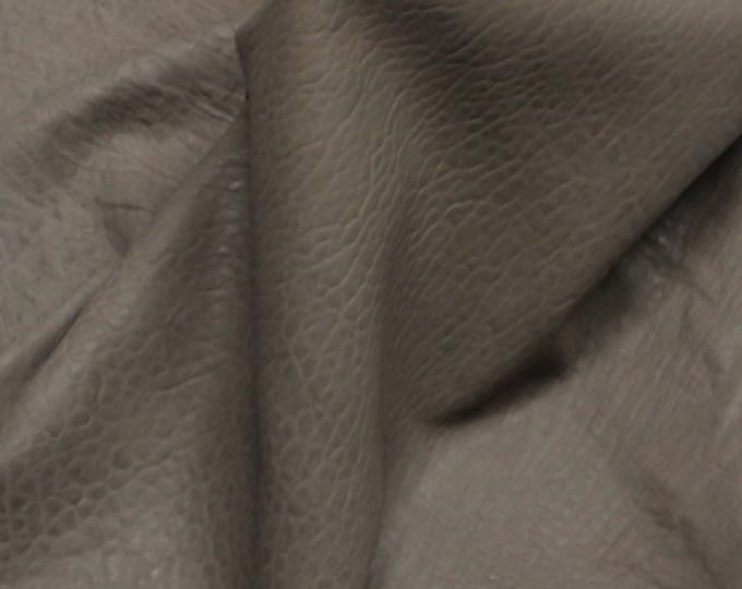 Italian vegetable tan Lambskin leather skin skins hide hides WASHED GRAINY KHAKI  5+sqf #9599