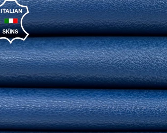 BLUE ROUGH Vegetable Tan Thick Italian Goat leather pack 2 skins total 8+sqf 1.2mm #C7234