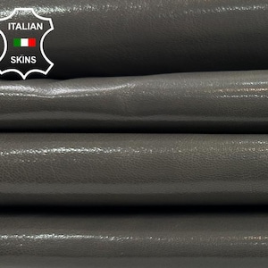 TAUPE GREY Shiny Strong Italian Goatskin Goat leather pack 2 hides skins total 7+sqf 0.8mm #C3933