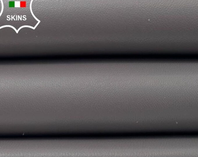 GREY GRAY Italian Lambskin Sheep Lamb Leather hide hides skin skins 5sqf 1.0mm #C2264