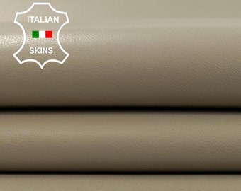 KHAKI BEIGE Soft Italian Lambskin Sheep Lamb Leather hide hides skin skins 7sqf 0.7mm #C2830