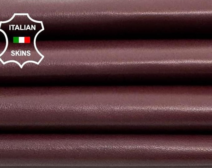 Free FedEx & Duties - BURGUNDY Soft Italian Lambskin Leather Skin 6+sqf 0.5mm #C7955