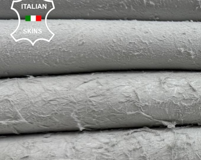 VERY RAW UNDYED Off White Italian Lambskin Sheep Lamb leather pack 14 skins total 90+sqf 0.8mm #C6480