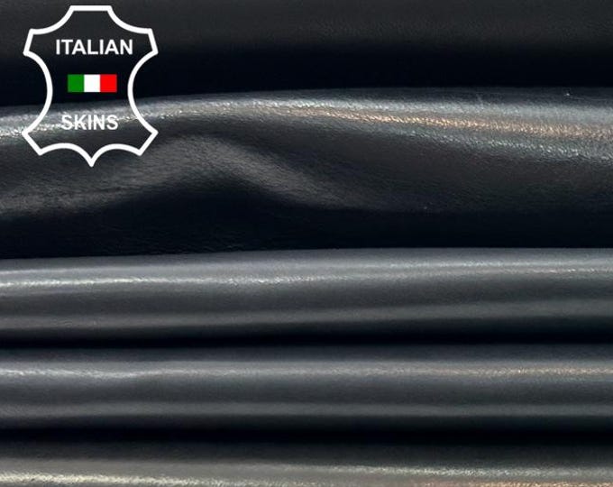 4 SHADES BLACK Economic Quality Selection Thick Italian Calfskin Calf Cow Baby Buff leather pack 4 hides skins total 20+sqf 1.1mm #C5072