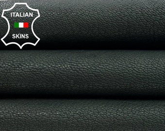 PETROL GREEN ROUGH Vegetable Tan Thick Soft Italian Goatskin Goat Leather hide hides skin skins 3sqf 1.3mm #C562
