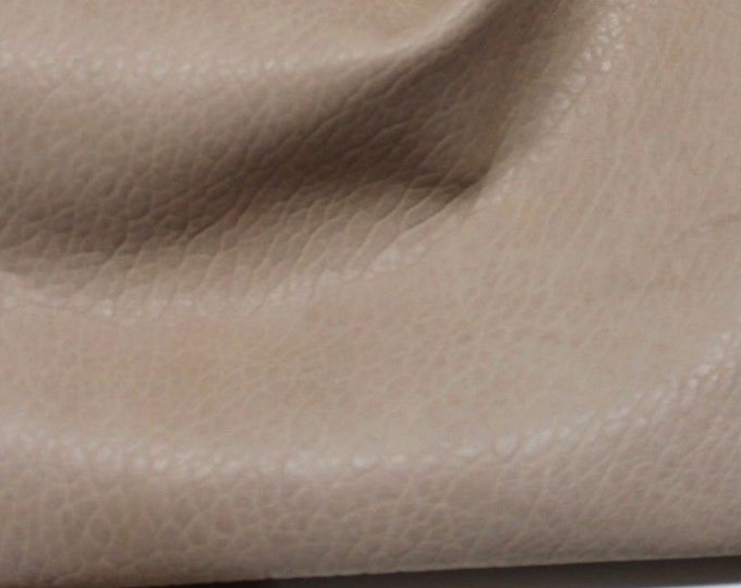 BEIGE NATURAL GRAINY vegetable tan soft Italian genuine Lambskin Lamb Sheep leather skin hide skins hides 6sqf 1.7mm #A2140