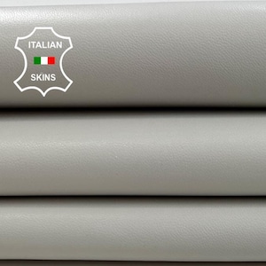 LIGHT GREY Thick Italian Metis Lambskin Lamb Sheep Leather hide hides skin skins 4sqf 1.1mm #C2341