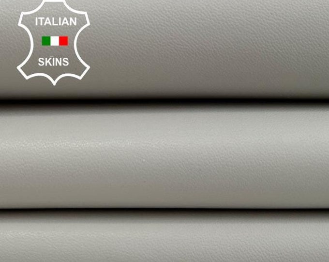 LIGHT GREY Thick Italian Metis Lambskin Lamb Sheep Leather hide hides skin skins 4sqf 1.1mm #C2341
