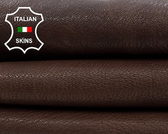 BROWN ANTIQUED ROUGH Vegetable Tan Thick Italian Goatskin Goat Leather hide hides skin skins 4sqf 1.9mm #C564