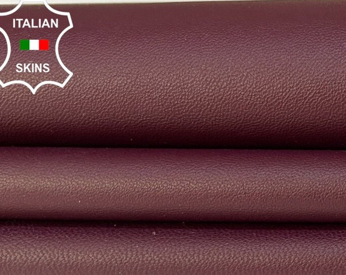 WINE PLUM Soft Italian Lambskin Lamb Sheep Leather hide hides skin skins 3+sqf 0.8mm #B9711