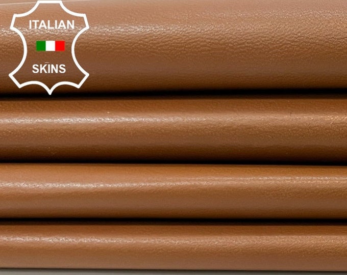 MEDIUM BROWN Thin Soft Italian Lambskin Lamb Sheep Leather hide hides skin skins 6+sqf 0.6mm #B9987